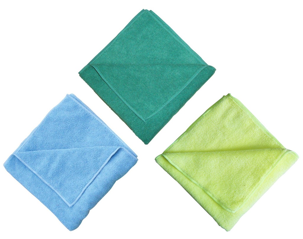 [2443366-1616B] 16"x16" microfiber cloth (Blue)