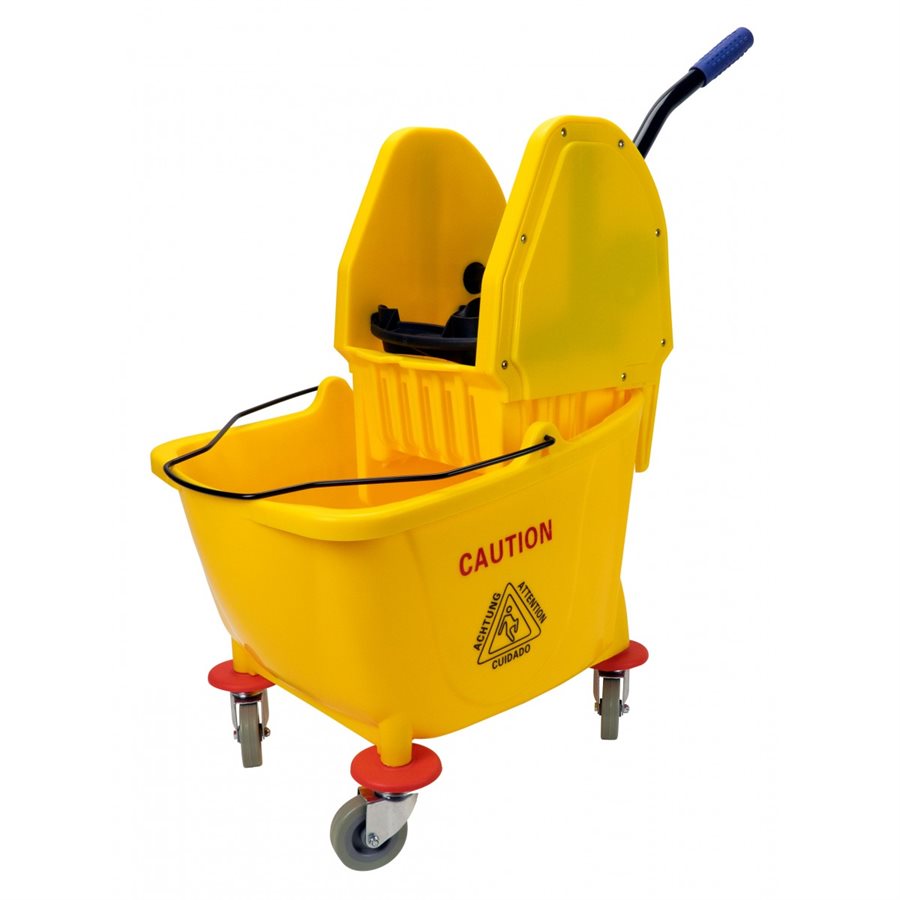 [242838673-Y] 36L yellow boiler and wringer 