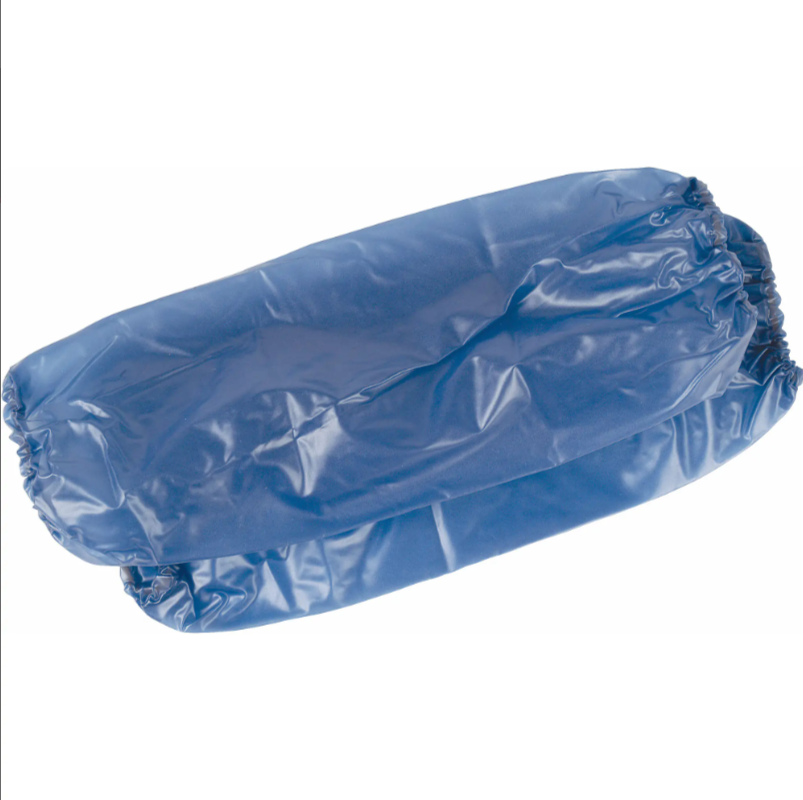 Manchons vinyle bleu, 18"