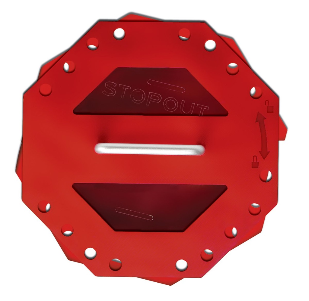 Boitier de cadenassage rouge en plastique