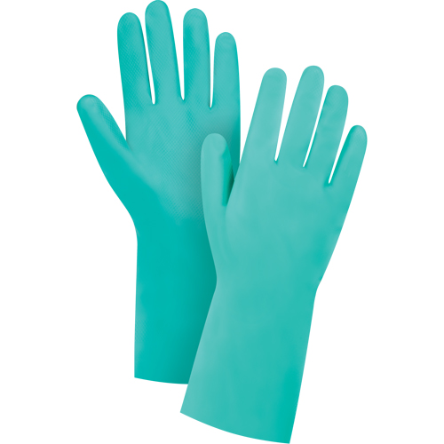 Gants verts nitrile 13&quot;