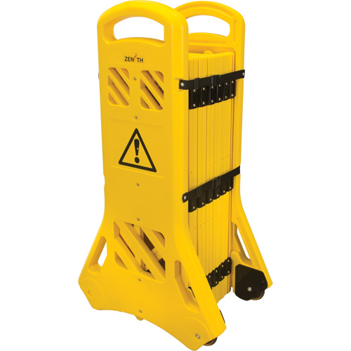 Yellow mobile barrier