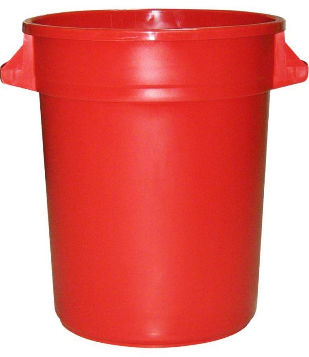 [76823553-32-RD] 32 gallon trash can (Red)