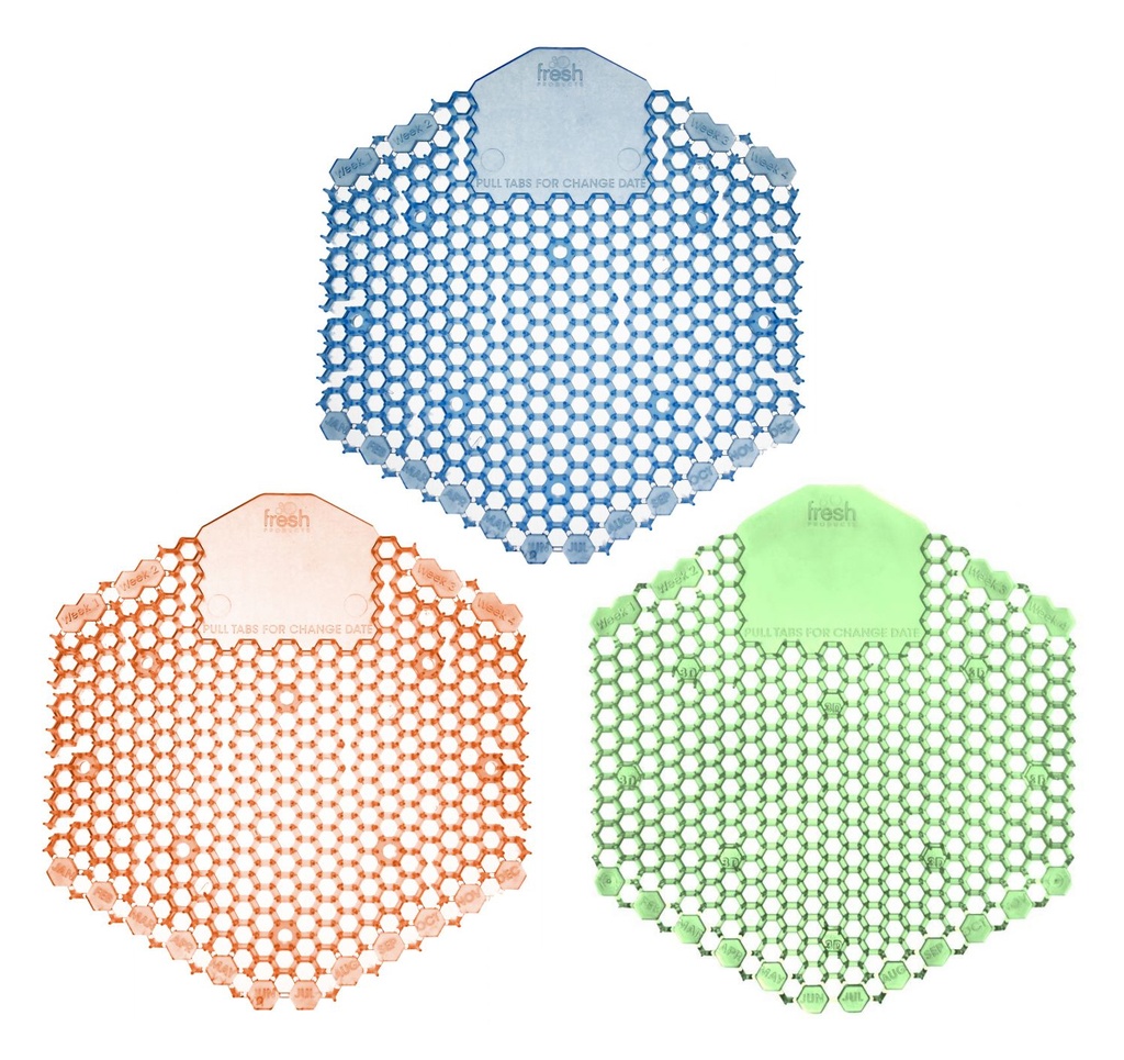 Wave 3D urinal deodorant screen