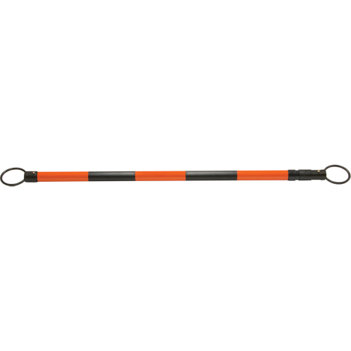 Retractable bar for traffic cone