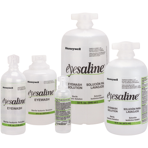 Bouteille de solution saline pour douche oculaire