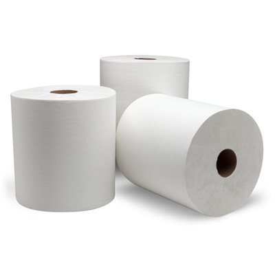 [727437-M-B-1000] Hand paper white 1000'/roll