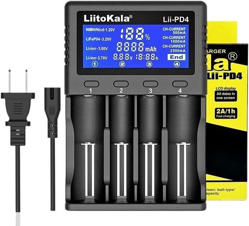 [18650CH-4] Multi charger for rechargeable batteries