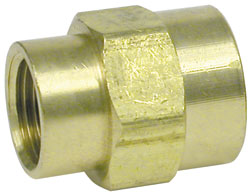 [221192-3/8X1/4] BRASS REDUCER COUPLING